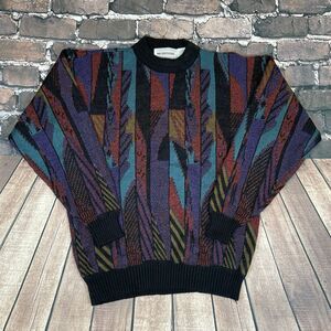 McGregor Multicolor Geometric Knit Crewneck Sweater